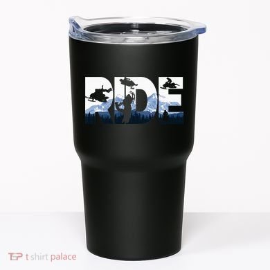 Snowmobile Ride Snow Mountain Snowmobiling Winter Sport Tumbler