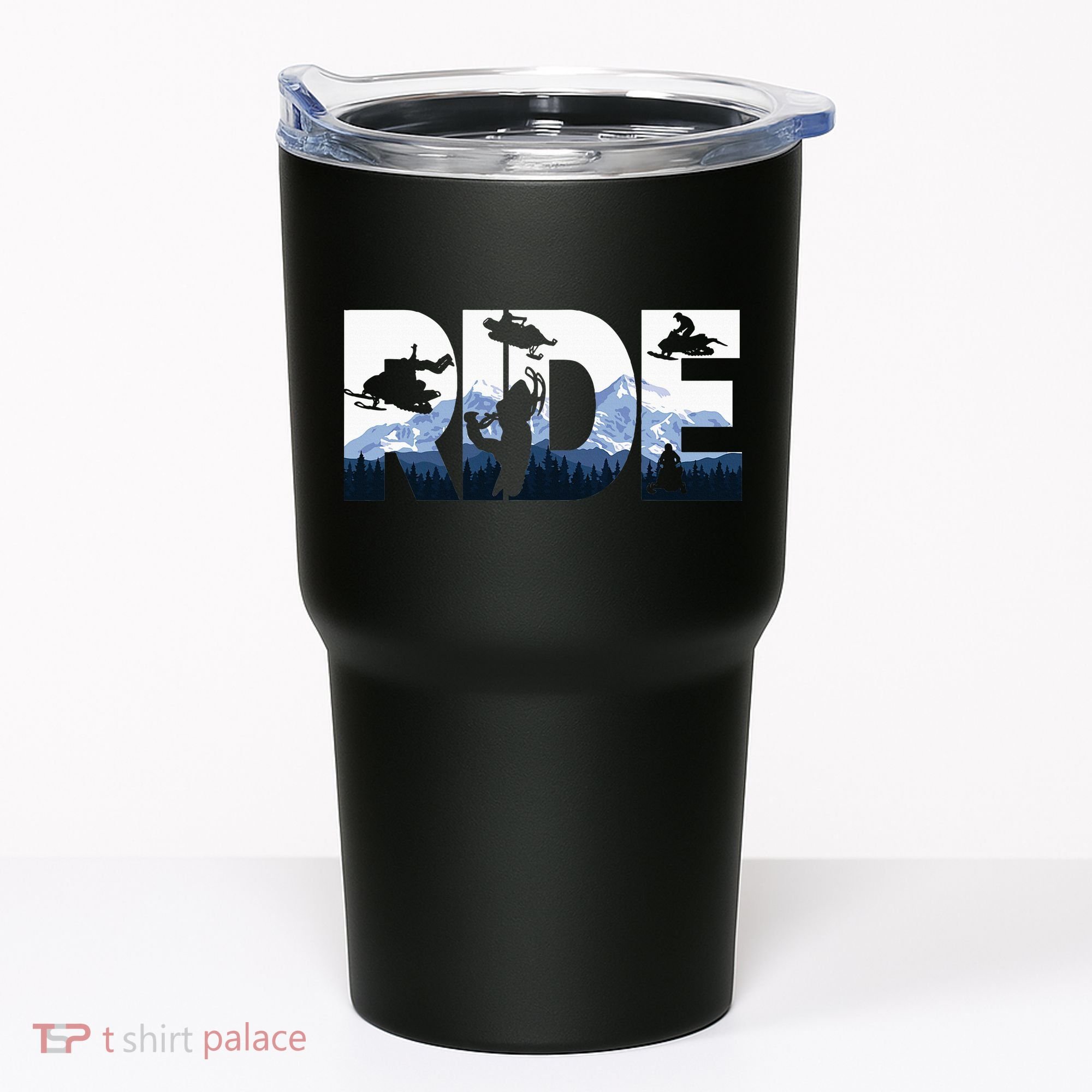 Snowmobile Ride Snow Mountain Snowmobiling Winter Sport Tumbler