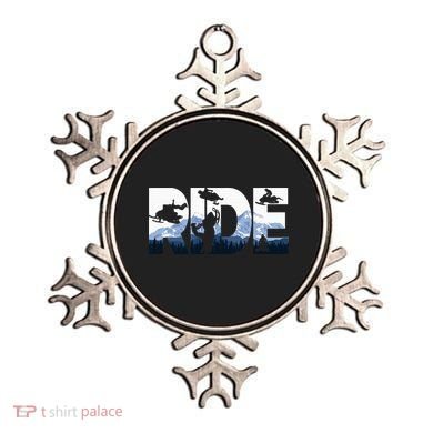 Snowmobile Ride Snow Mountain Snowmobiling Winter Sport Ornament