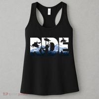 Snowmobile Ride Snow Mountain Snowmobiling Winter Sport Women's Tank Top thumb 3