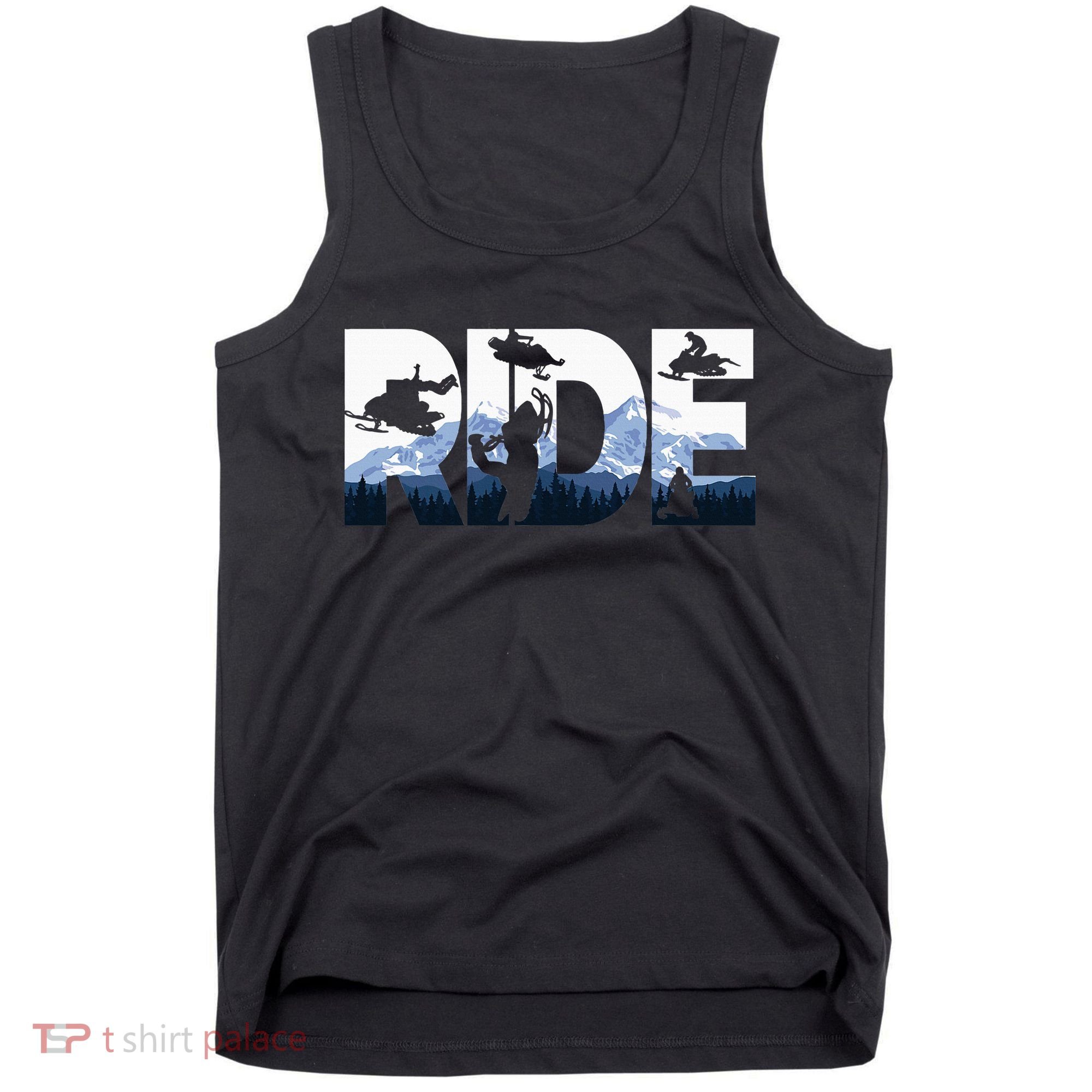 Snowmobile Ride Snow Mountain Snowmobiling Winter Sport Tank Top