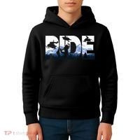 Snowmobile Ride Snow Mountain Snowmobiling Winter Sport Kids Hoodie thumb 4