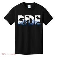 Snowmobile Ride Snow Mountain Snowmobiling Winter Sport Kids T-Shirt thumb 0