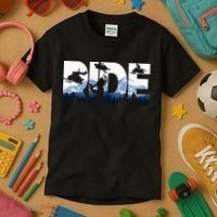 Snowmobile Ride Snow Mountain Snowmobiling Winter Sport Kids T-Shirt thumb 3