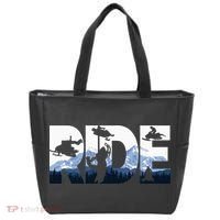 Snowmobile Ride Snow Mountain Snowmobiling Winter Sport Tote Bag thumb 0