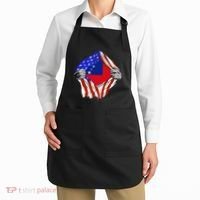Samoan Roots Samoa Usa Samoan Pride Chest Samoan Flag Apron thumb 2