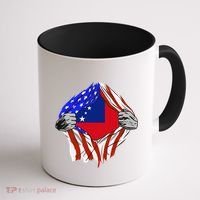 Samoan Roots Samoa Usa Samoan Pride Chest Samoan Flag Coffee Mug thumb 1