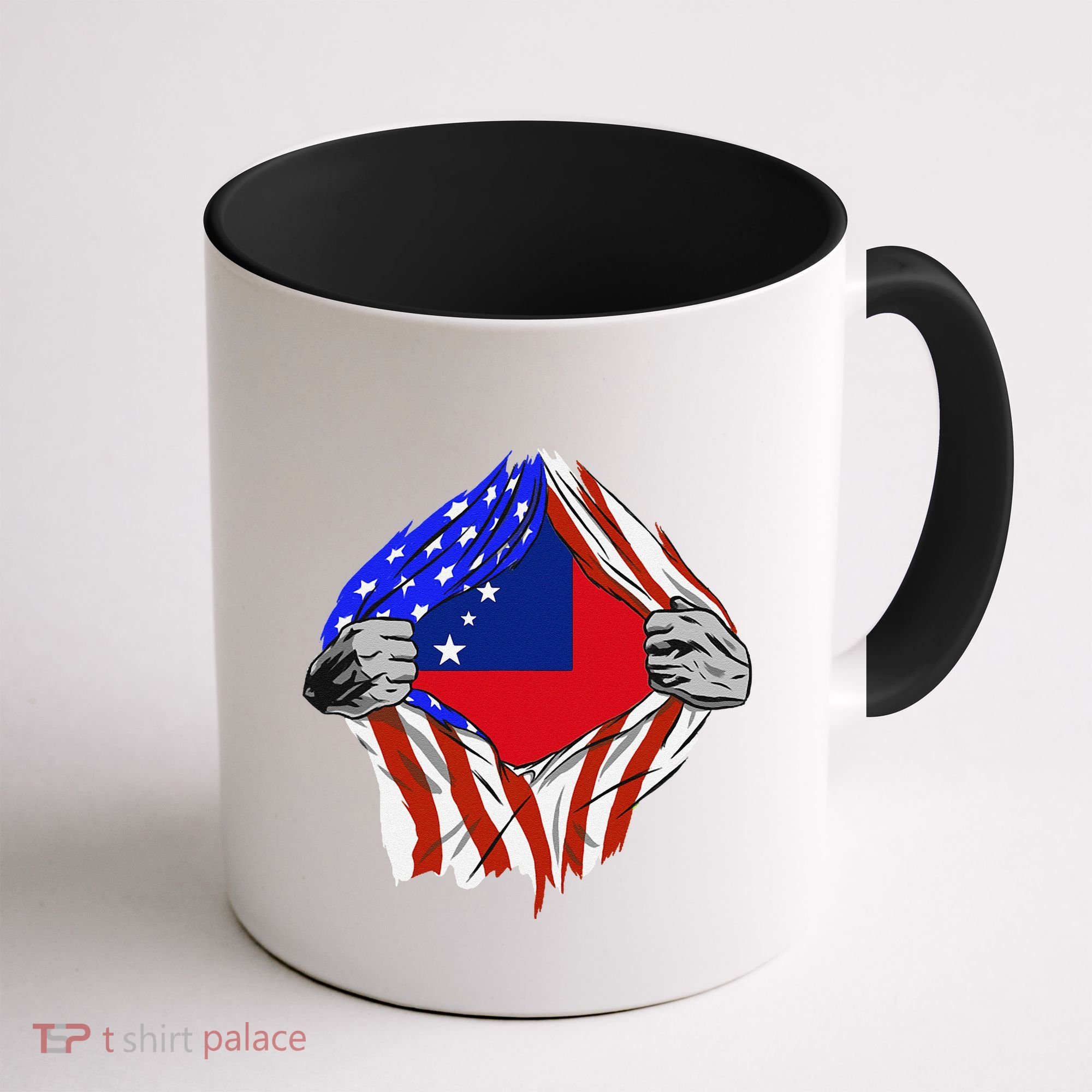 Samoan Roots Samoa Usa Samoan Pride Chest Samoan Flag Coffee Mug