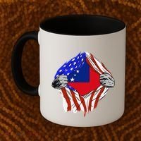 Samoan Roots Samoa Usa Samoan Pride Chest Samoan Flag Coffee Mug thumb 2