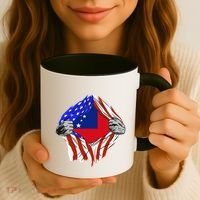 Samoan Roots Samoa Usa Samoan Pride Chest Samoan Flag Coffee Mug thumb 3