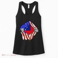 Samoan Roots Samoa Usa Samoan Pride Chest Samoan Flag Women's Tank Top thumb 0