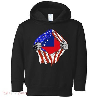 Samoan Roots Samoa Usa Samoan Pride Chest Samoan Flag Toddler Hoodie