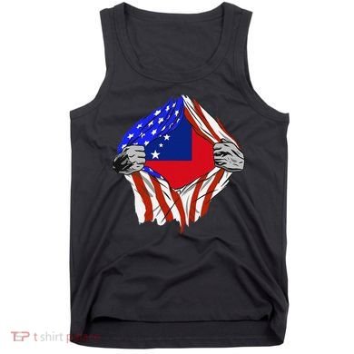Samoan Roots Samoa Usa Samoan Pride Chest Samoan Flag Tank Top