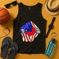 Samoan Roots Samoa Usa Samoan Pride Chest Samoan Flag Tank Top thumb 4