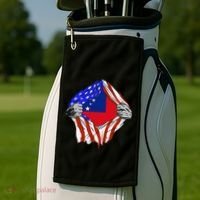 Samoan Roots Samoa Usa Samoan Pride Chest Samoan Flag Golf Towel thumb 2