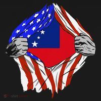 Samoan Roots Samoa Usa Samoan Pride Chest Samoan Flag Toddler T-Shirt thumb 4