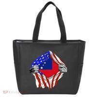 Samoan Roots Samoa Usa Samoan Pride Chest Samoan Flag Tote Bag thumb 0