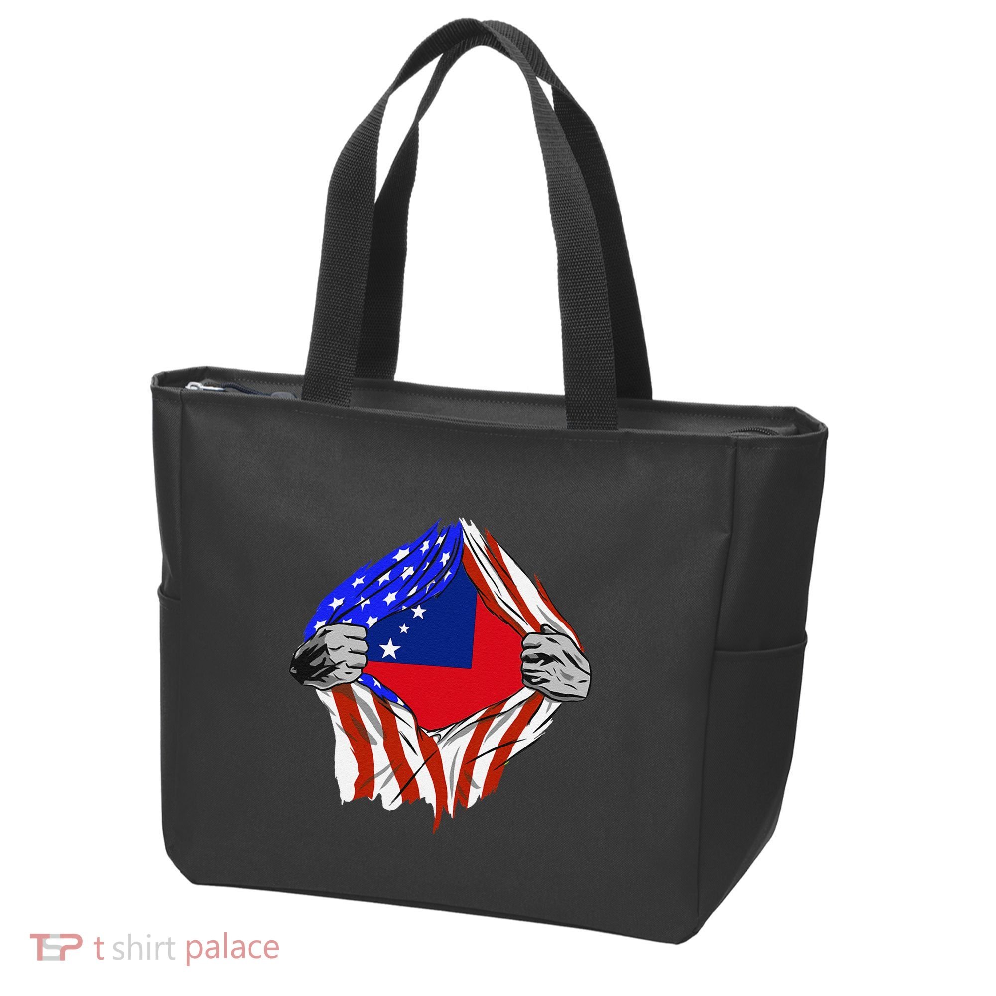 Samoan Roots Samoa Usa Samoan Pride Chest Samoan Flag Tote Bag