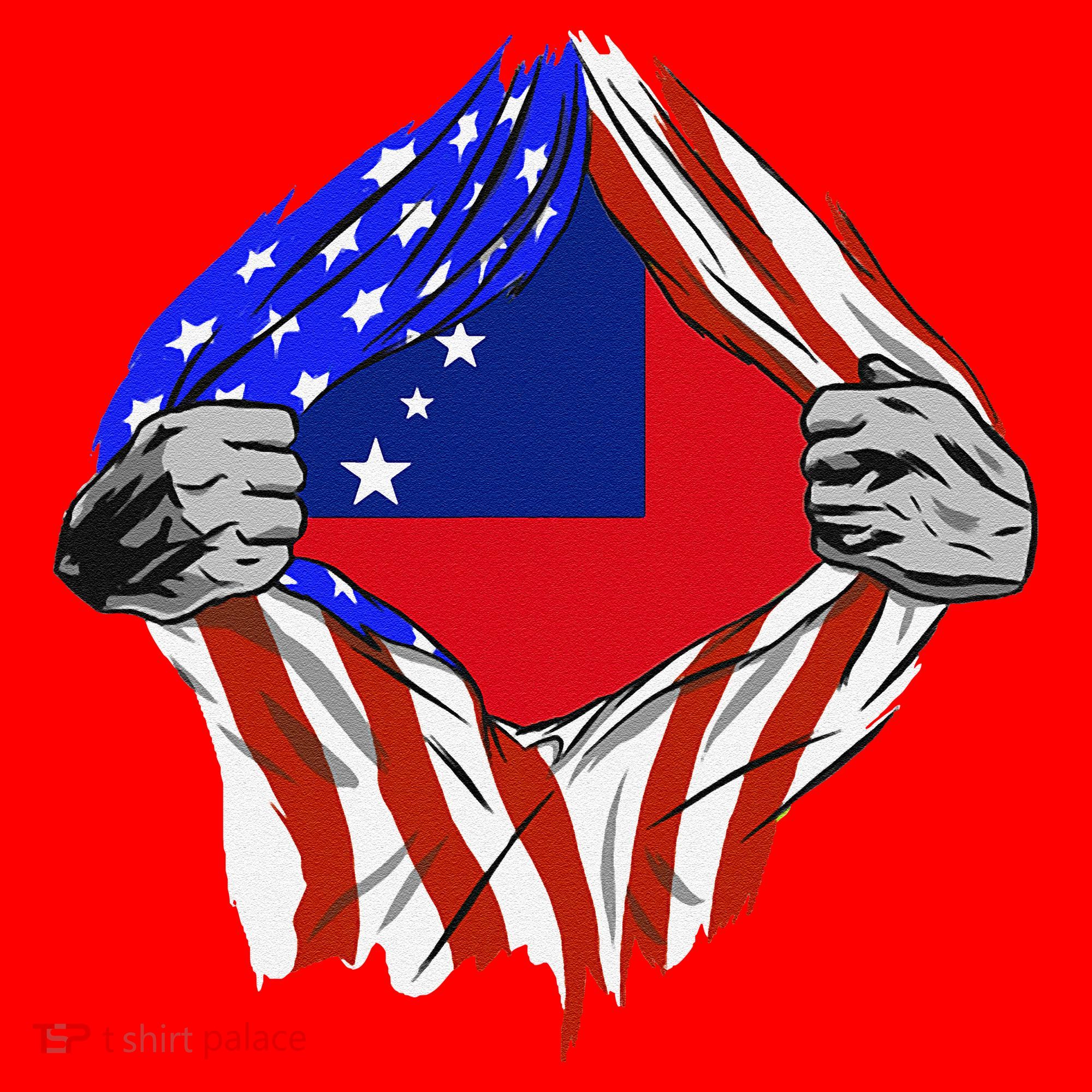 Samoan Roots Samoa Usa Samoan Pride Chest Samoan Flag Santa Hat