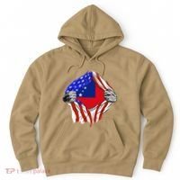 Samoan Roots Samoa Usa Samoan Pride Chest Samoan Flag Hoodie thumb 0