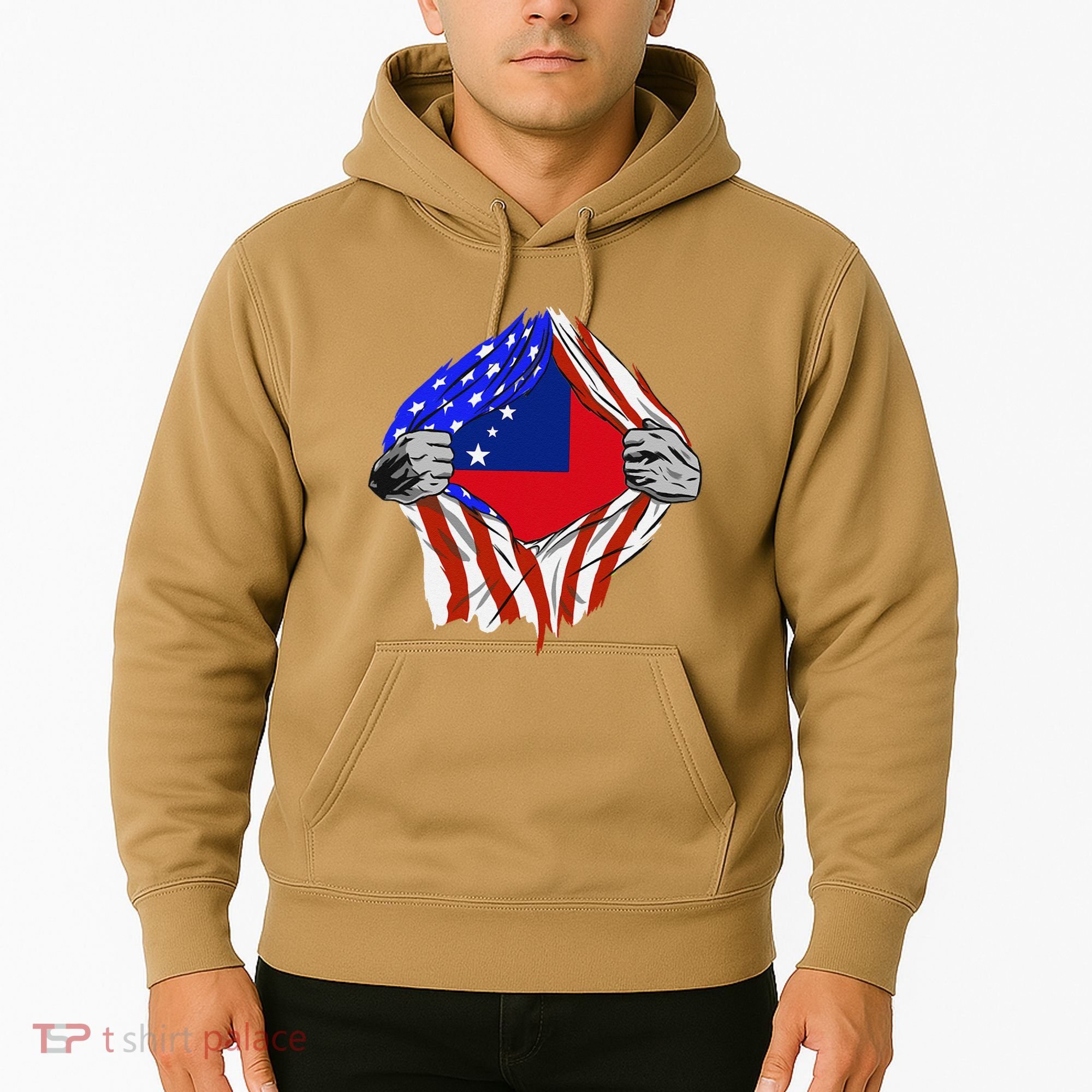 Samoan Roots Samoa Usa Samoan Pride Chest Samoan Flag Hoodie