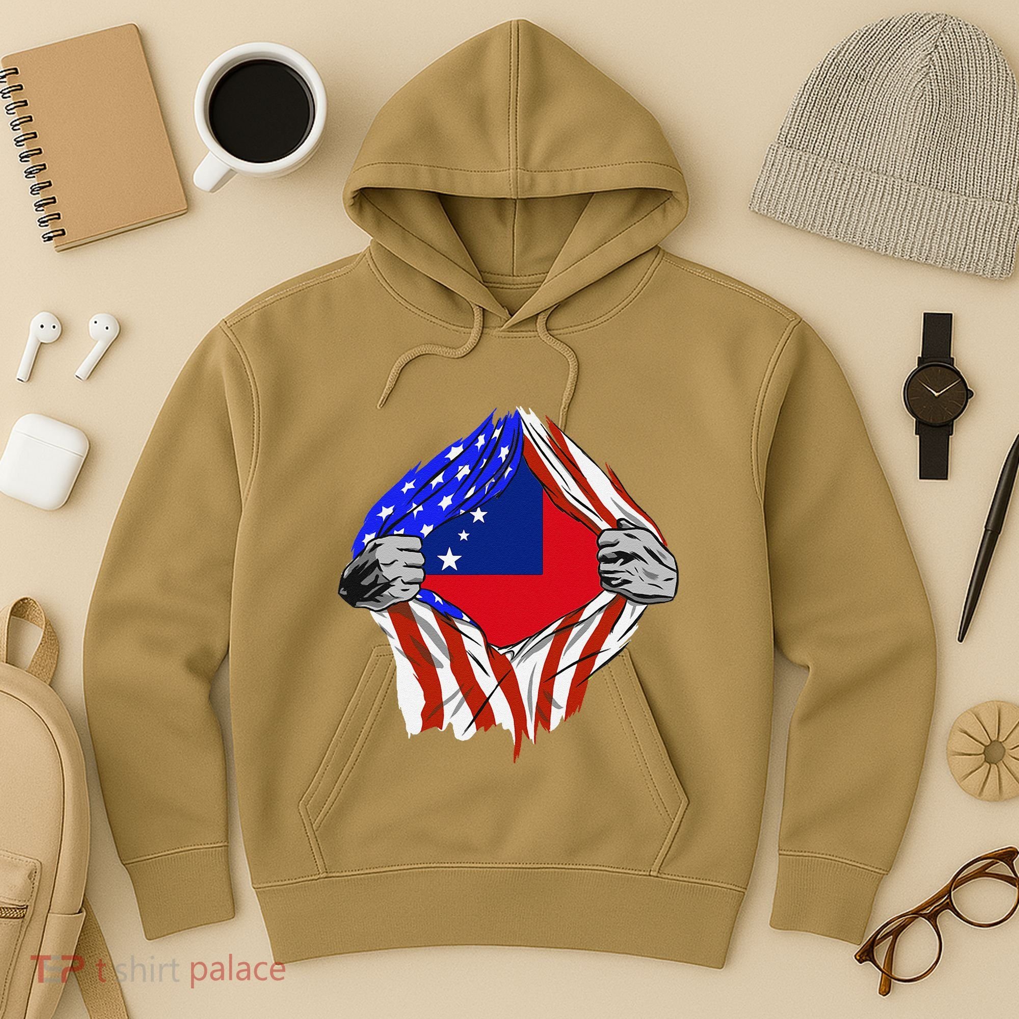 Samoan Roots Samoa Usa Samoan Pride Chest Samoan Flag Hoodie