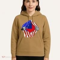Samoan Roots Samoa Usa Samoan Pride Chest Samoan Flag Hoodie thumb 5