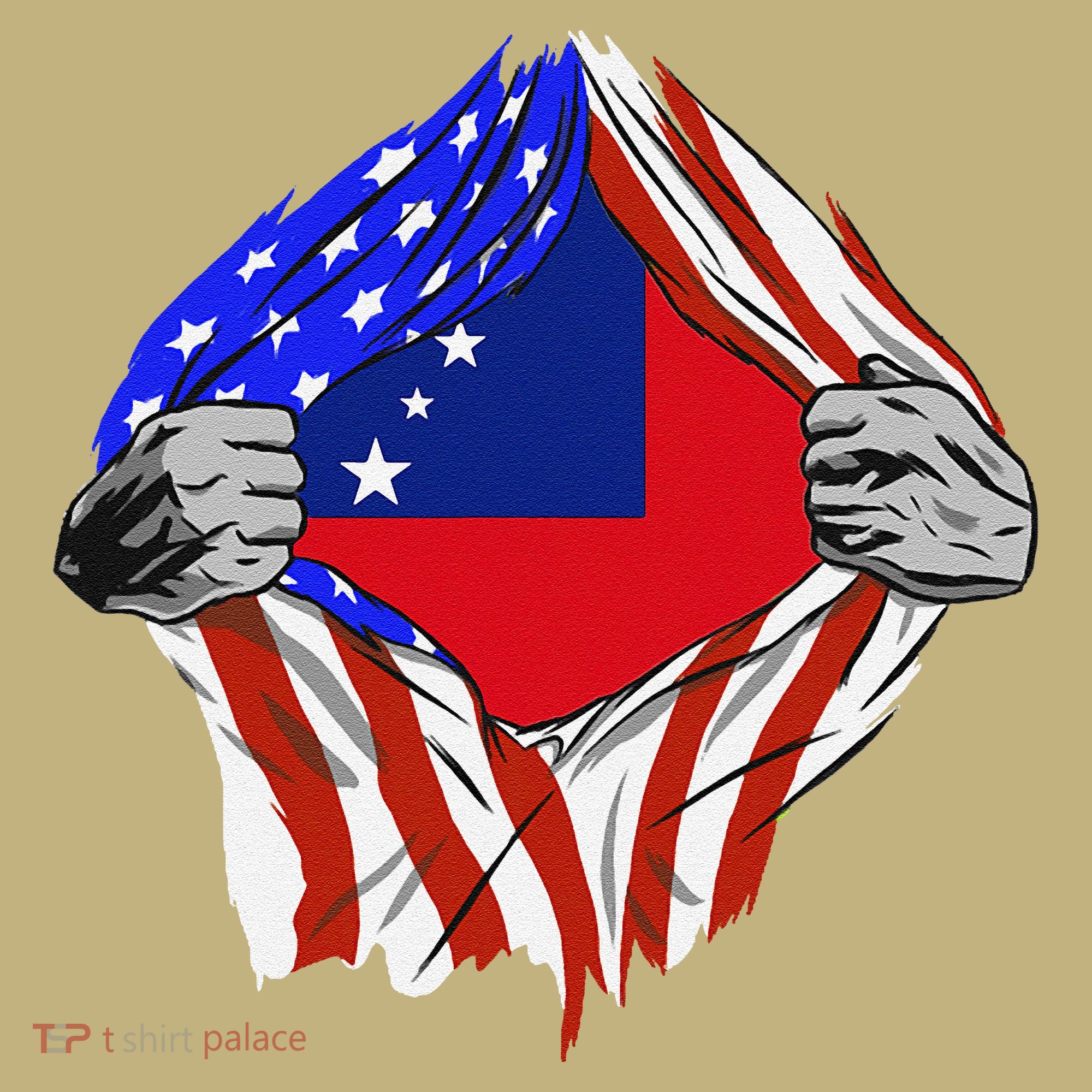 Samoan Roots Samoa Usa Samoan Pride Chest Samoan Flag Hoodie