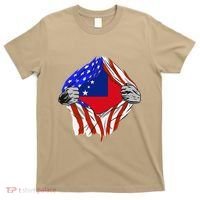 Samoan Roots Samoa Usa Samoan Pride Chest Samoan Flag T-Shirt thumb 0