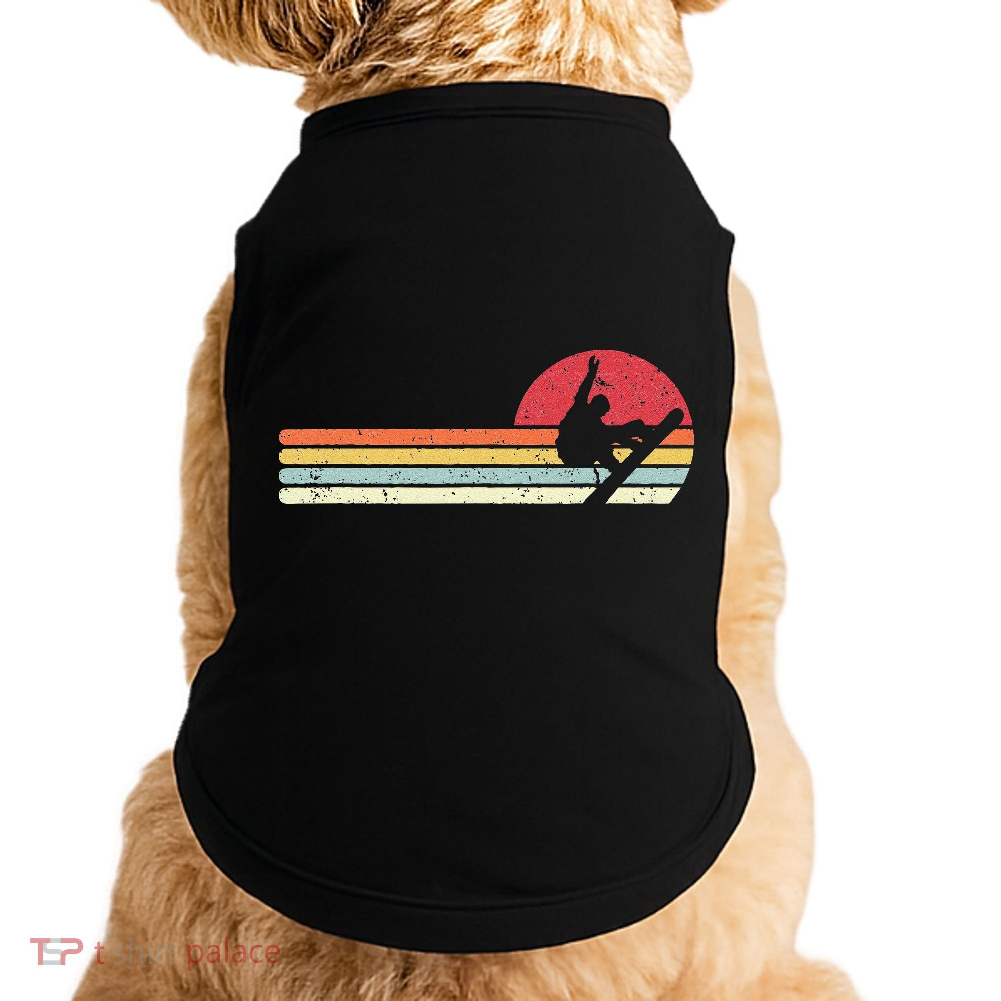 Snowboarding Retro Style For Snowboarder Doggie Tank