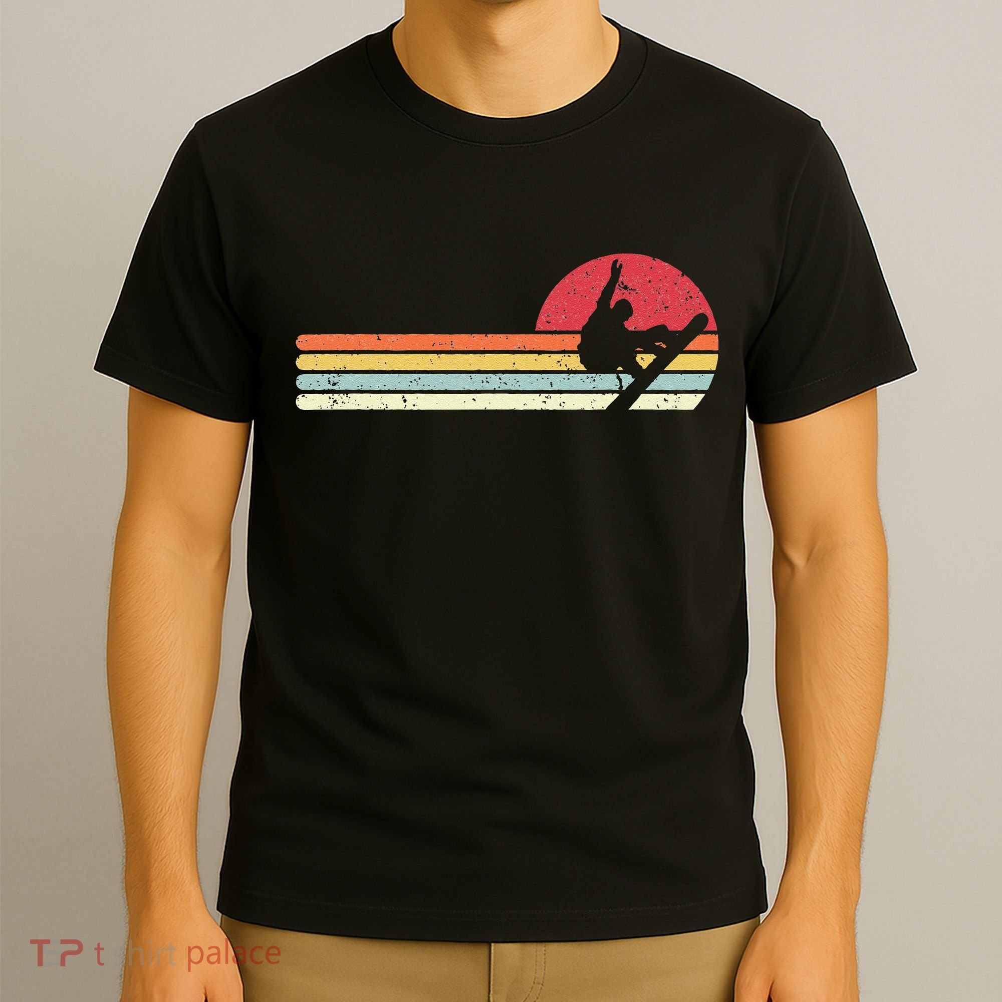 Snowboarding Retro Style For Snowboarder T-Shirt