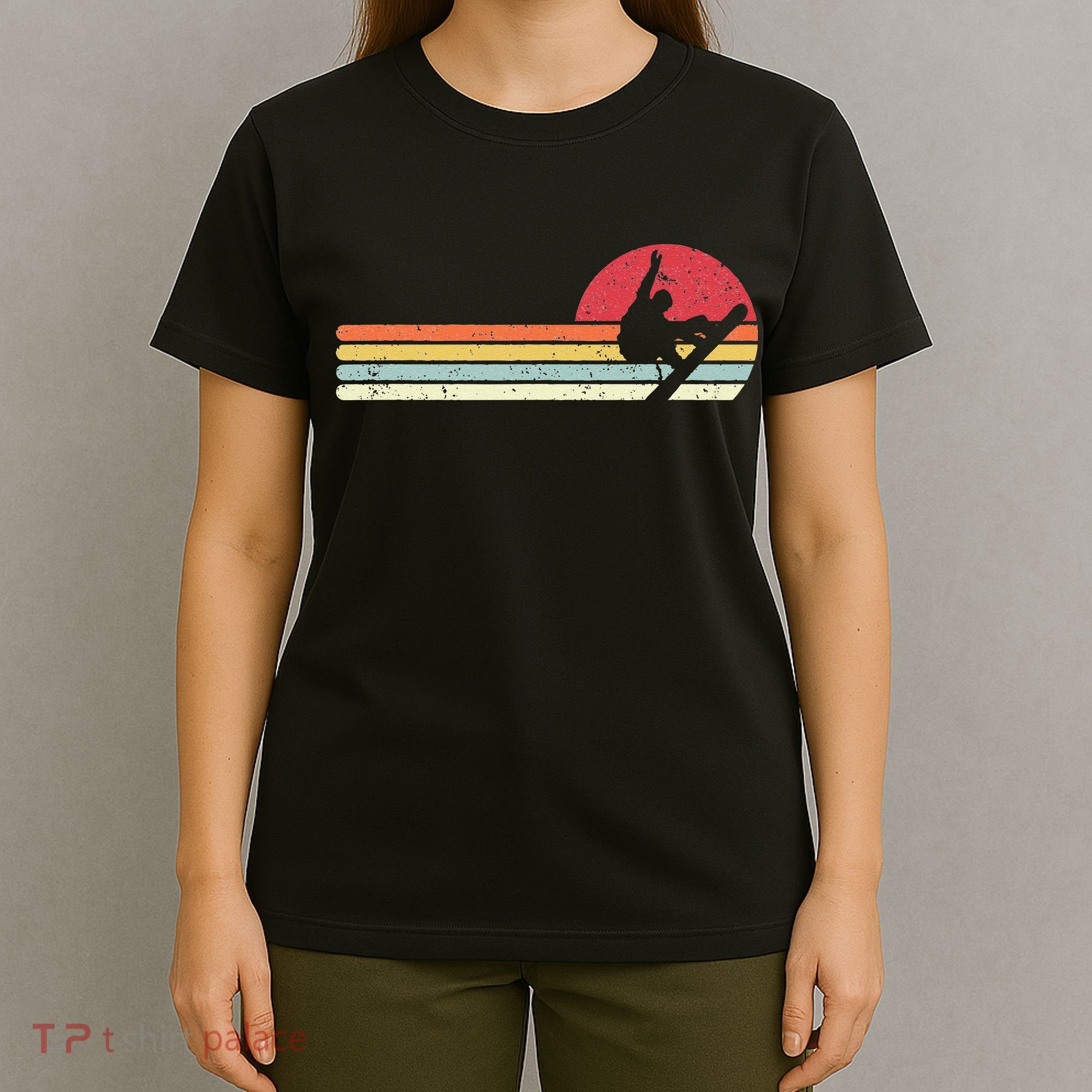 Snowboarding Retro Style For Snowboarder T-Shirt