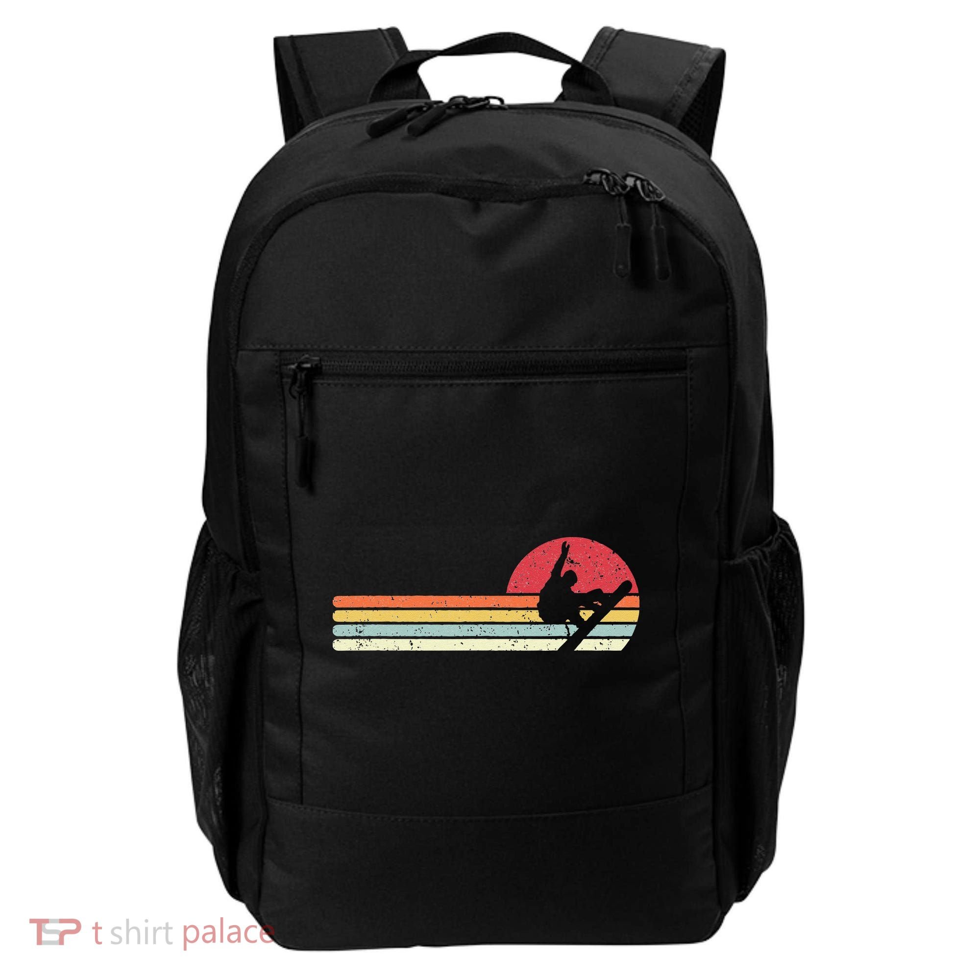 Snowboarding Retro Style For Snowboarder Backpack