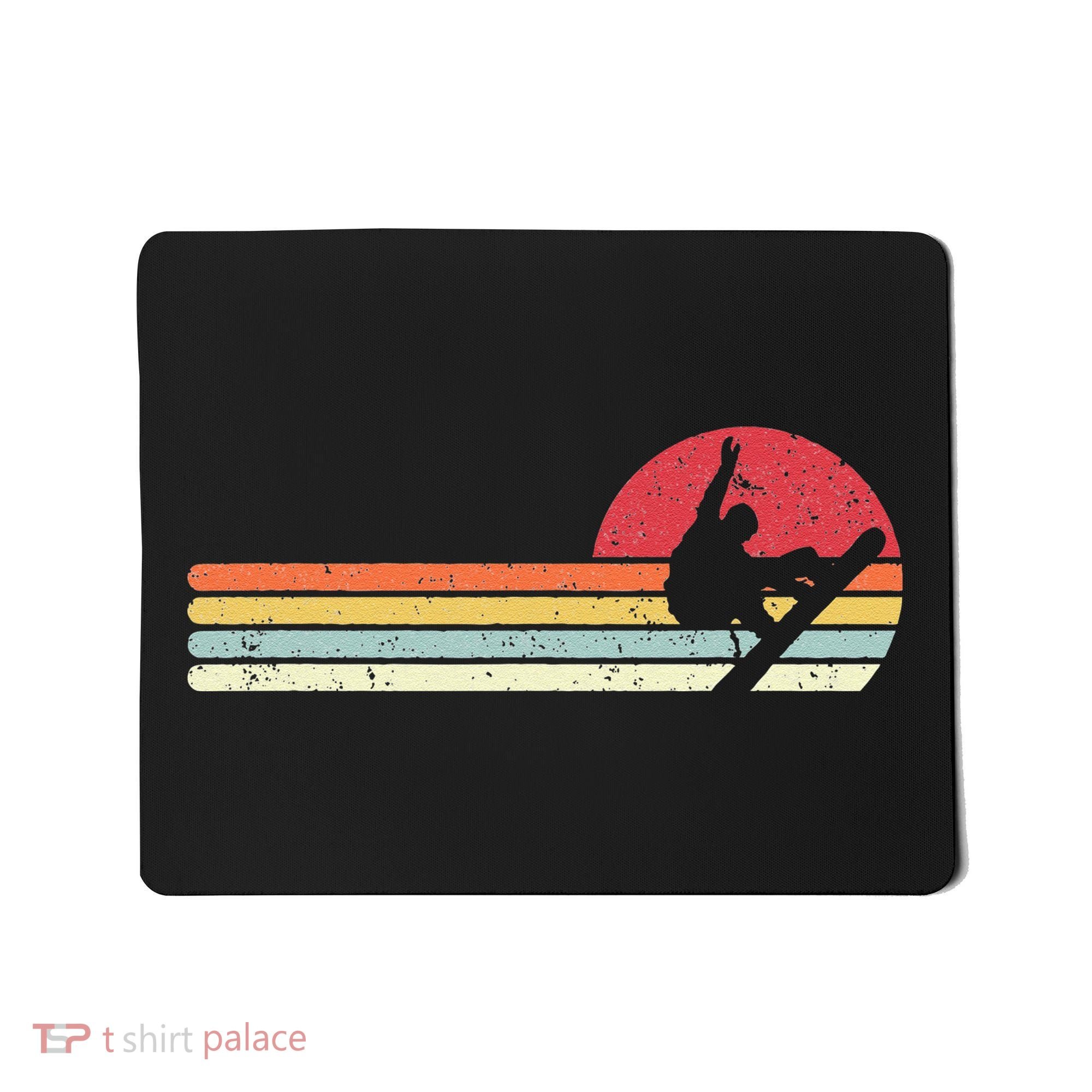 Snowboarding Retro Style For Snowboarder Mousepad
