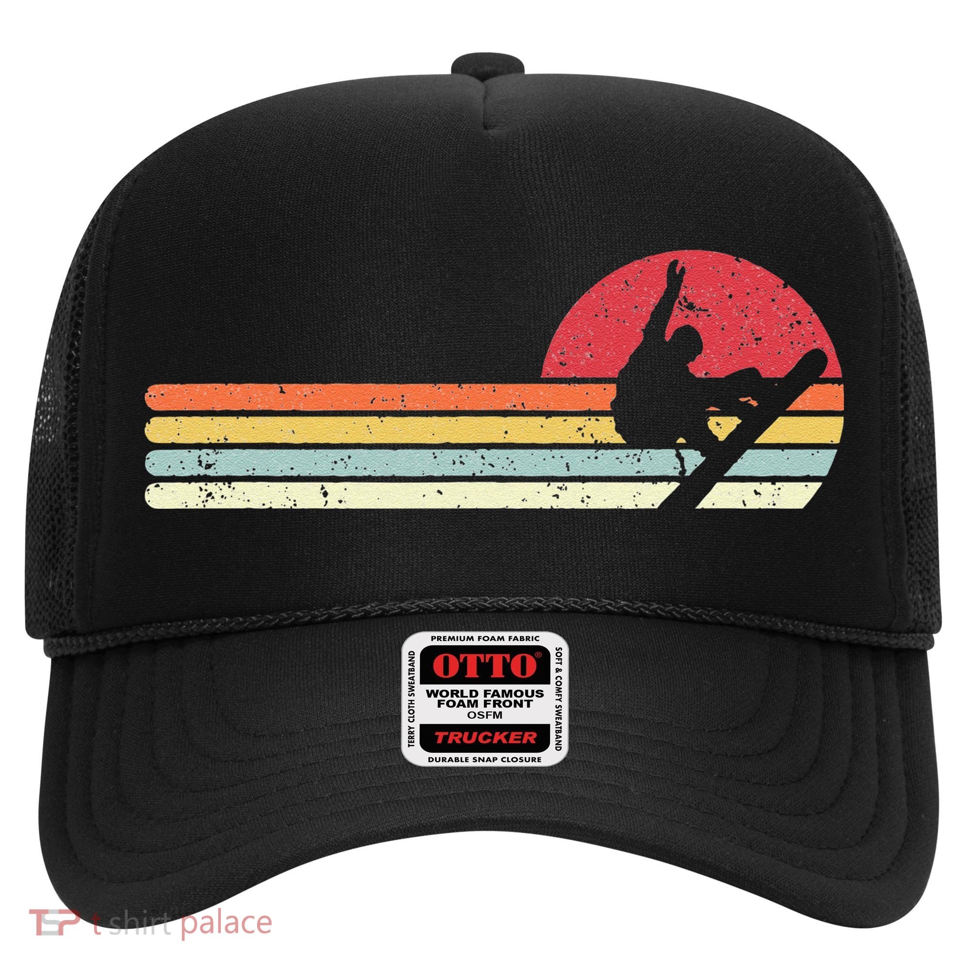 Snowboarding Retro Style For Snowboarder Hat