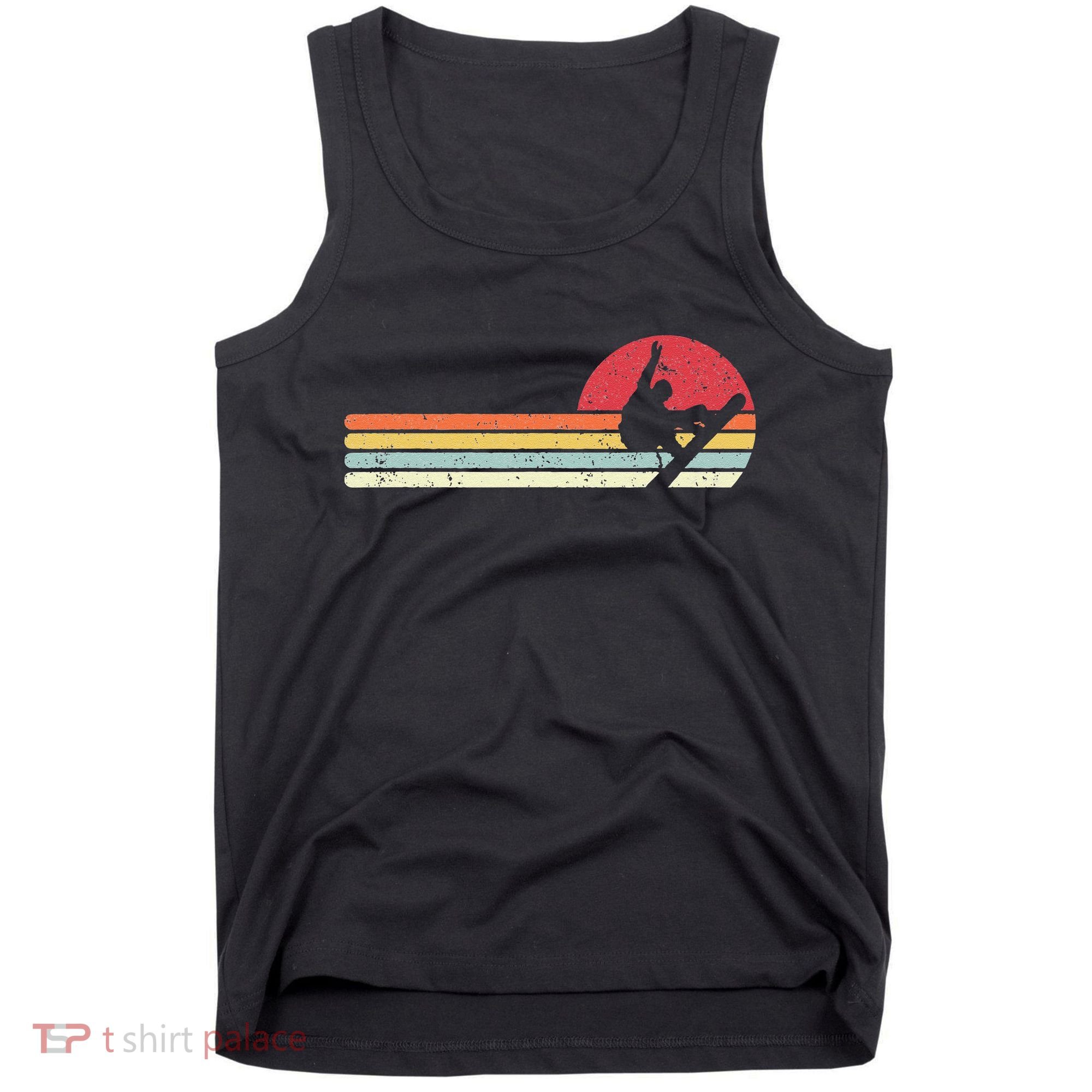 Snowboarding Retro Style For Snowboarder Tank Top