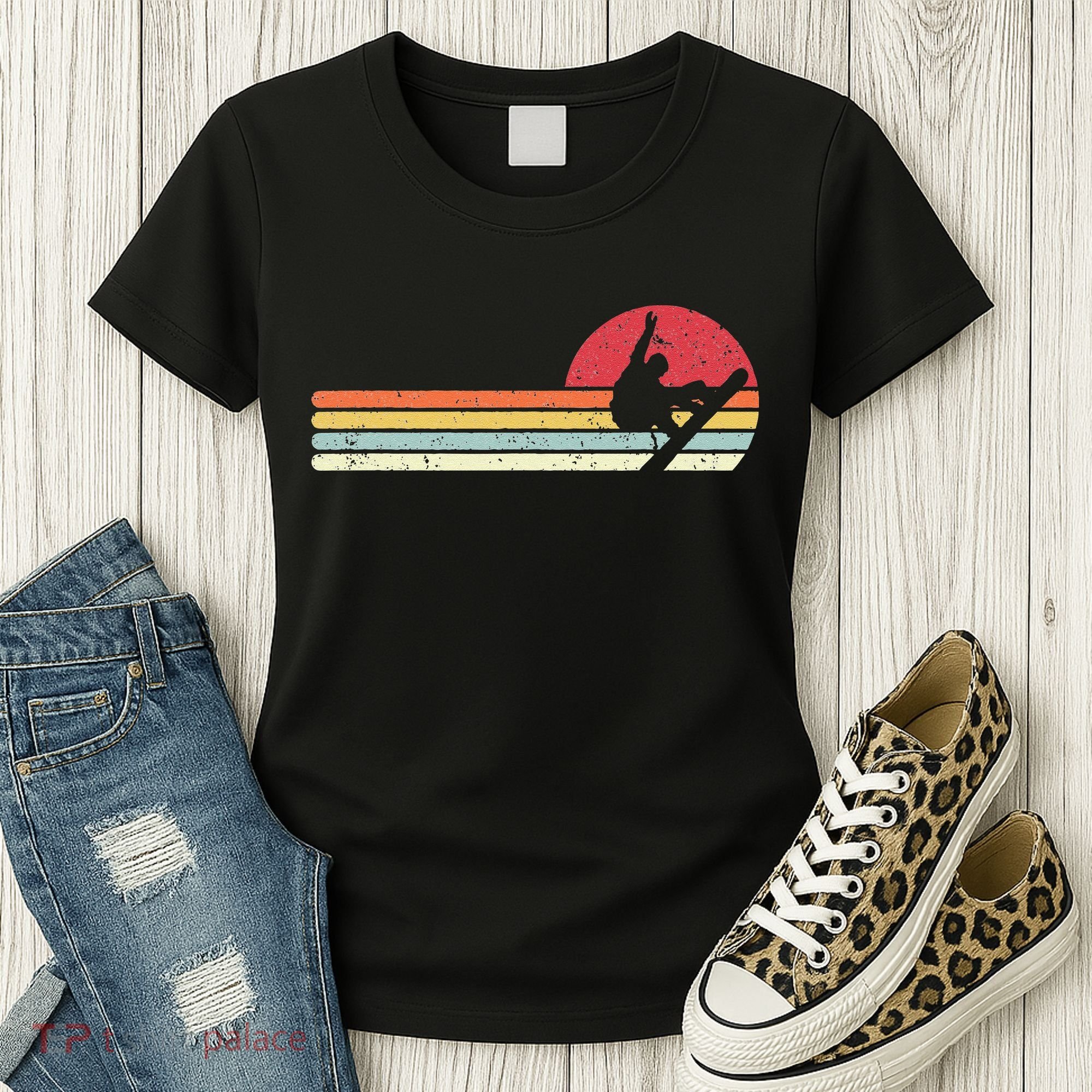 Snowboarding Retro Style For Snowboarder Women's T-Shirt