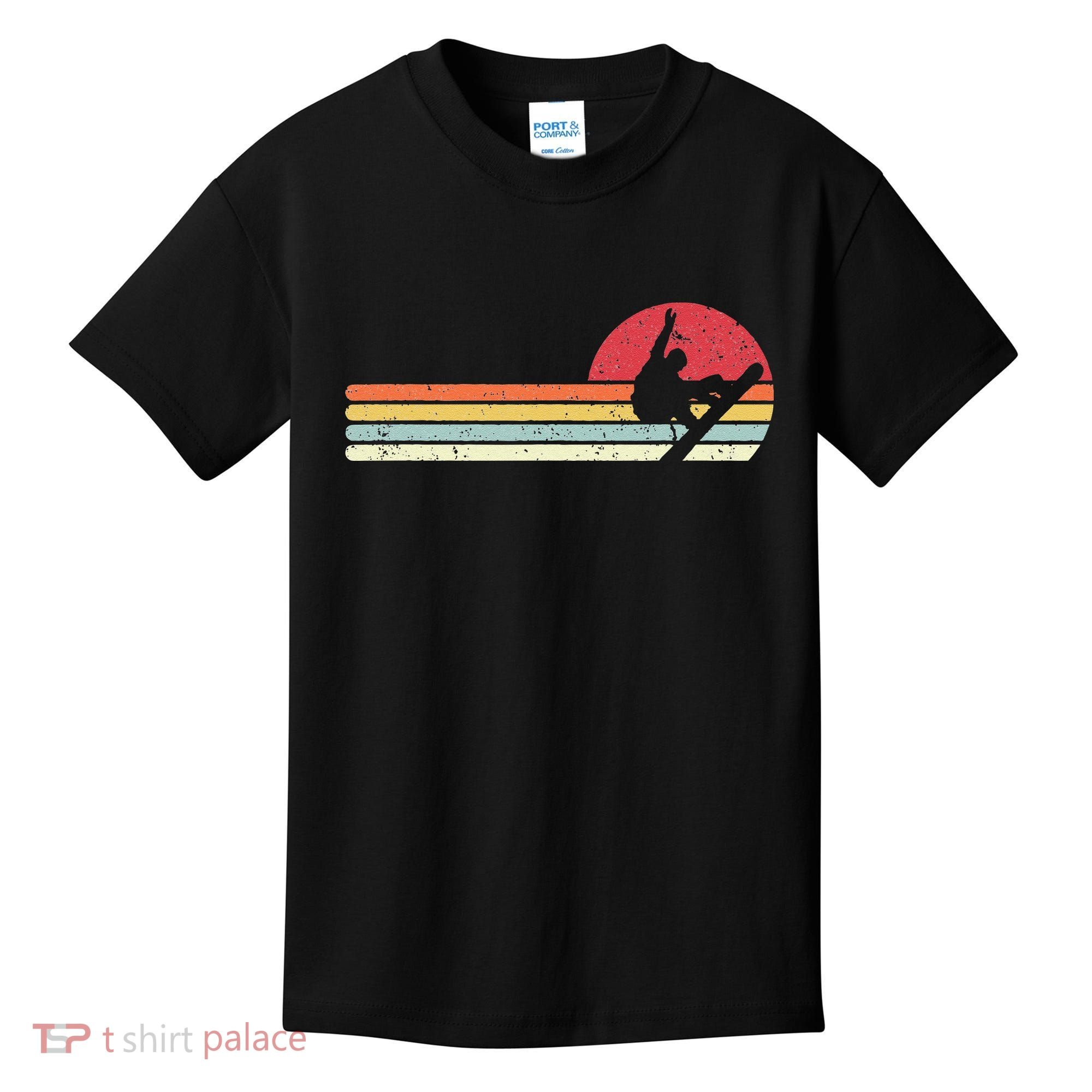 Snowboarding Retro Style For Snowboarder Kids T-Shirt