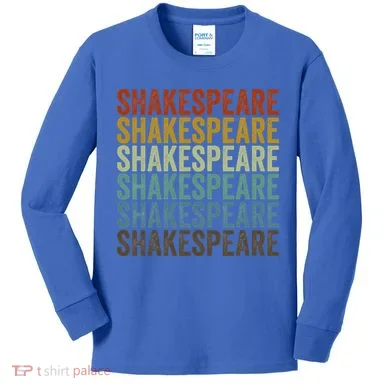 Shakespeare Retro Kids Long Sleeve Shirt