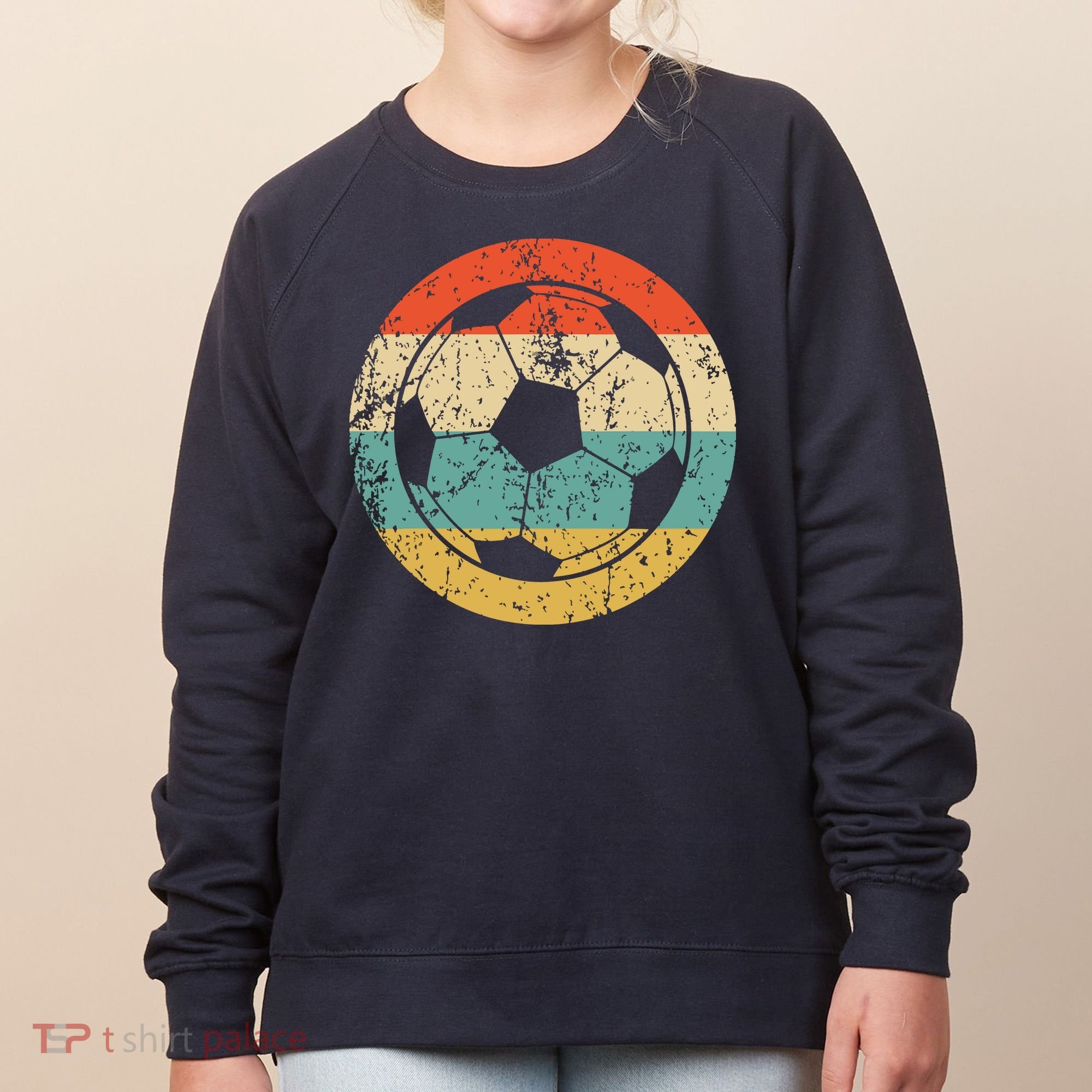 Soccer Retro Soccer Ball Women's Sweatshirt