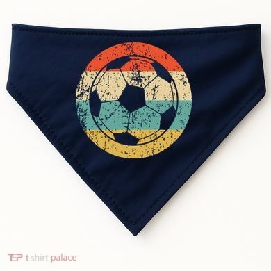 Soccer Retro Soccer Ball USA-Made Doggie Bandana