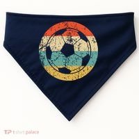 Soccer Retro Soccer Ball USA-Made Doggie Bandana thumb 0