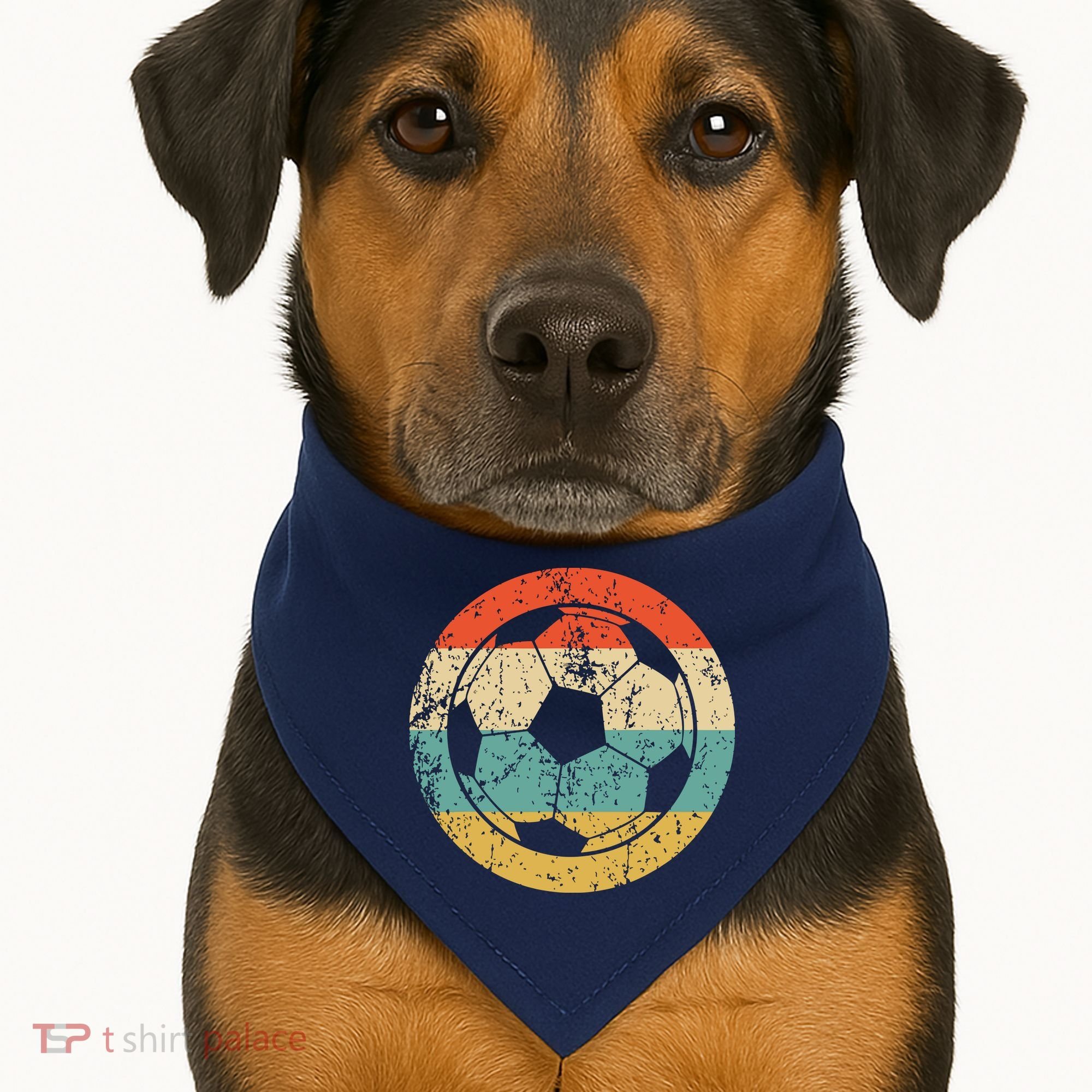 Soccer Retro Soccer Ball USA-Made Doggie Bandana