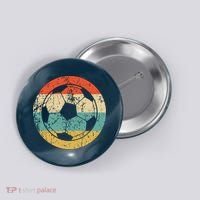 Soccer Retro Soccer Ball Button thumb 0