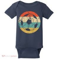 Soccer Retro Soccer Ball Baby Bodysuit thumb 0
