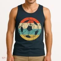 Soccer Retro Soccer Ball Tank Top thumb 3