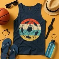 Soccer Retro Soccer Ball Tank Top thumb 4