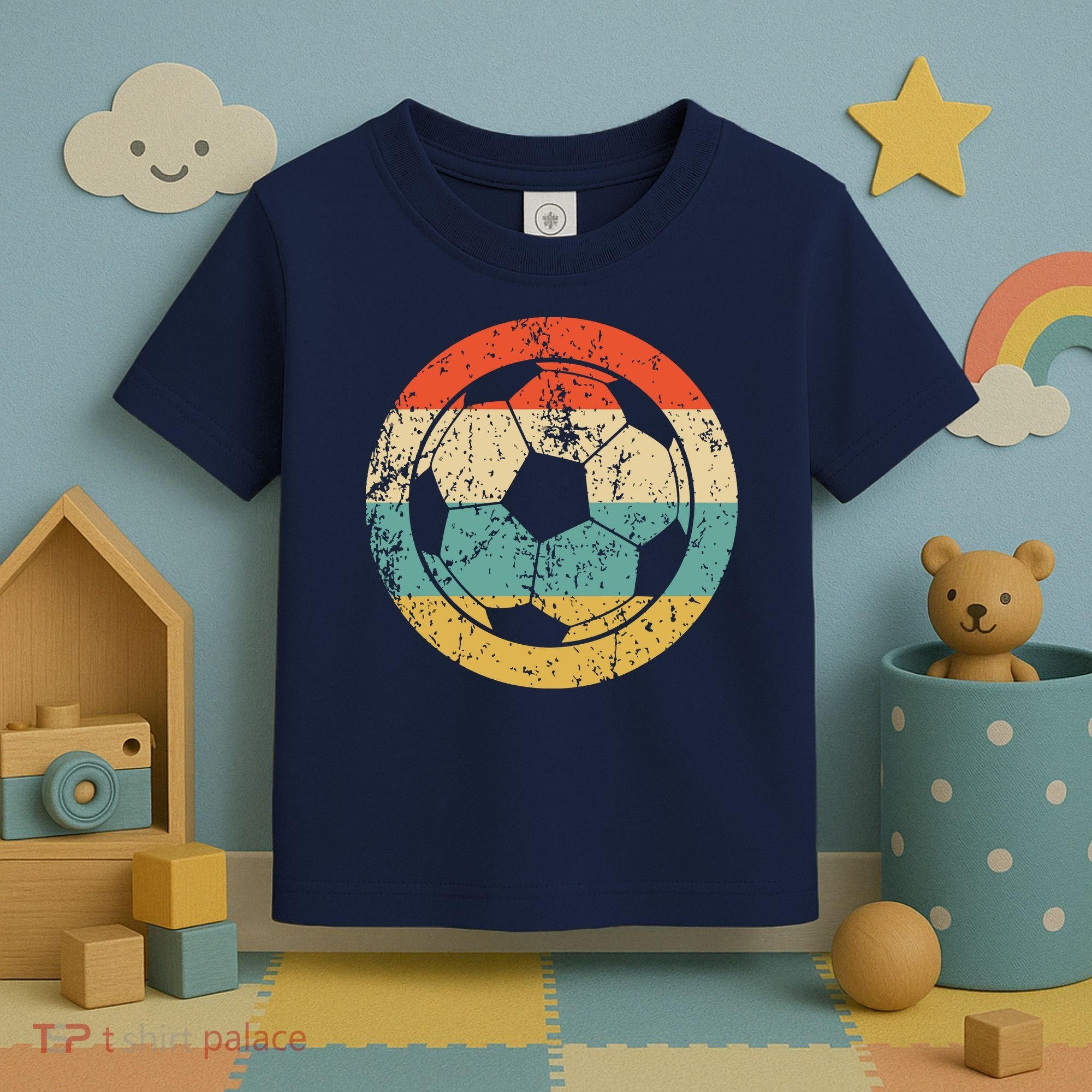 Soccer Retro Soccer Ball Toddler T-Shirt