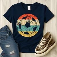Soccer Retro Soccer Ball Women's T-Shirt thumb 3
