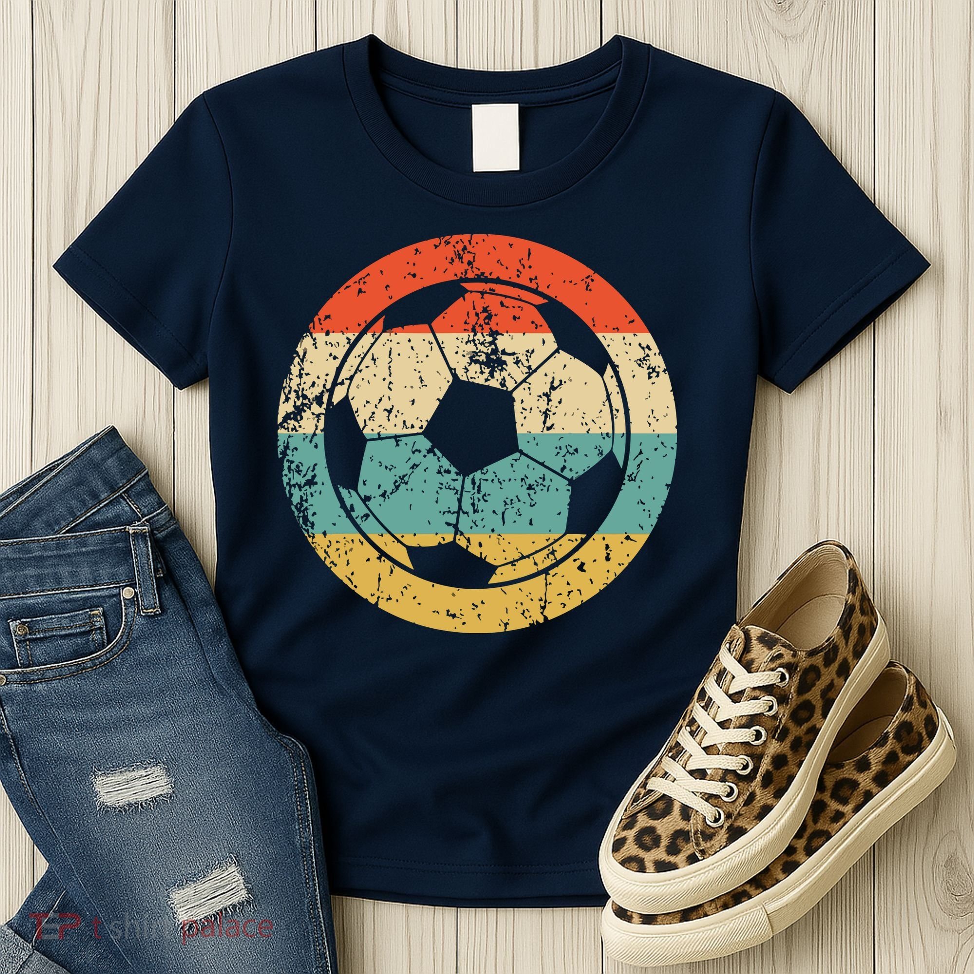 Soccer Retro Soccer Ball Women's T-Shirt